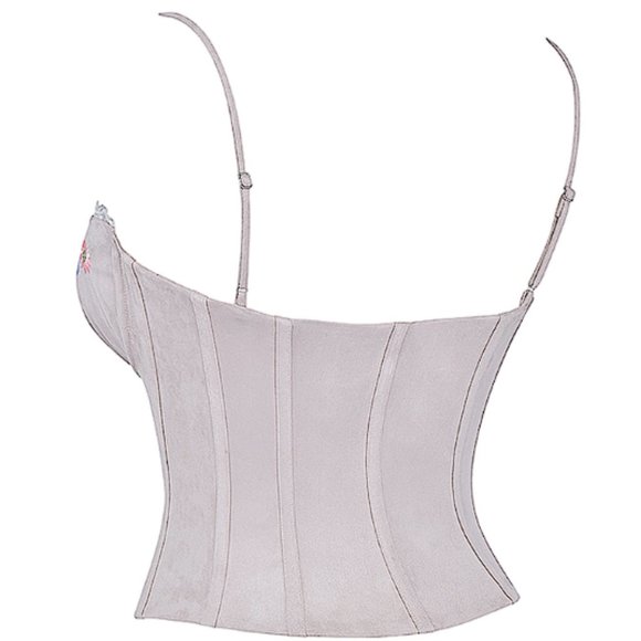 HOUSE OF CB 'Petunia' Light Lavender Embroidered Corset NWOT - Picture 6 of 10